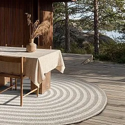 Tapete oval - Indoor/outdoor Leander (bege)