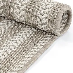 Tapete oval - Indoor/outdoor Leander (bege)