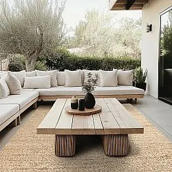 Tapete para interior e exterior - Milford Recycled PET (bege)