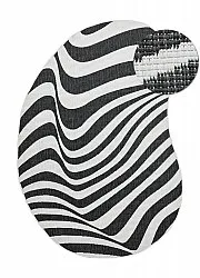 Tapete para interior e exterior - utomhusmatta - Remina (preto/branco)