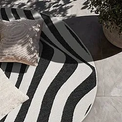 Tapete para interior e exterior - utomhusmatta - Remina (preto/branco)