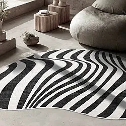 Tapete para interior e exterior - utomhusmatta - Remina (preto/branco)