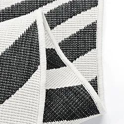 Tapete para interior e exterior - utomhusmatta - Remina (preto/branco)