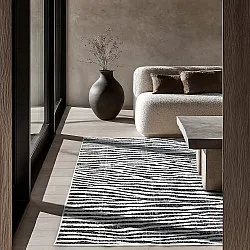 Tapete para interior e exterior - utomhusmatta - Vaura (preto/branco)