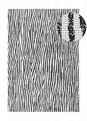 Tapete para interior e exterior - utomhusmatta - Vaura (preto/branco)