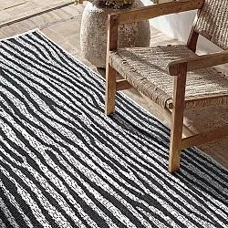 Tapete para interior e exterior - utomhusmatta - Vaura (preto/branco)