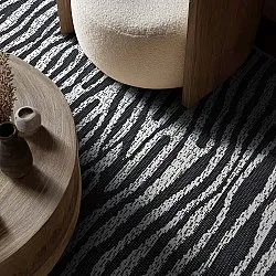 Tapete para interior e exterior - utomhusmatta - Vaura (preto/branco)