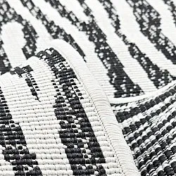 Tapete para interior e exterior - utomhusmatta - Vaura (preto/branco)