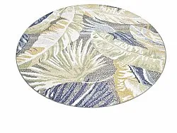 Tapete redondo - Indoor/Outdoor Havana (azul escuro/multi)