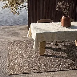 Tapete para interior e exterior - Orta Wool Look (marrom)