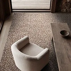 Tapete para interior e exterior - Orta Wool Look (marrom)