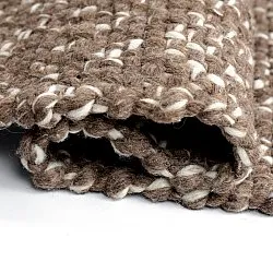 Tapete para interior e exterior - Orta Wool Look (marrom)