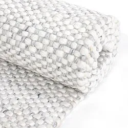 Tapete para interior e exterior - Orta Wool Look (cinza claro)