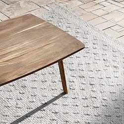 Tapete para interior e exterior - Todi Wool Look (cinza/bege)