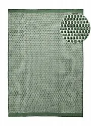 Tapete para interior e exterior - Coastal Wool Look (verde/branco)