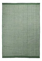 Tapete para interior e exterior - Coastal Wool Look (verde/branco)