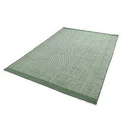 Tapete para interior e exterior - Coastal Wool Look (verde/branco)