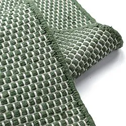 Tapete para interior e exterior - Coastal Wool Look (verde/branco)