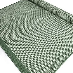 Tapete para interior e exterior - Coastal Wool Look (verde/branco)