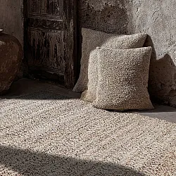 Tapete para interior e exterior - Milford Wool Look (cinza/bege)