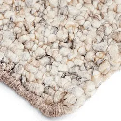 Tapete para interior e exterior - Milford Wool Look (cinza/bege)