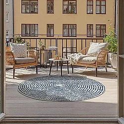 Tapete redondo - Brussels Swirl (azul)