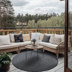 Tapete redondo - Ferragudo (antracite)