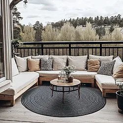 Tapete redondo - Ferragudo (antracite)