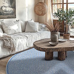 Tapete redondo - Tromsø (azul)