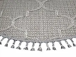 Tapete redondo - Indoor/Outdoor Santos (cinza)