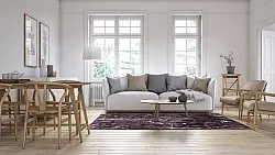 Tapete Wilton - Vieste (preto/branco)