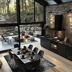 Tapete Wilton - Lynton (preto)