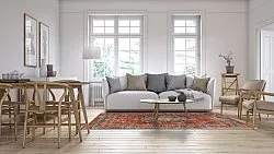 Tapete Wilton - Soussi (vermelho/multicolorido)