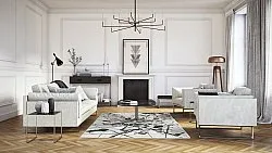 Tapete Wilton - Lawrance (cinza/branco)