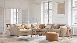 Tapete Wilton - Cerasia (bege/branco/dourado)