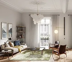 Tapete de viscose - Jodhpur Special Luxury Edition (verde oliva)