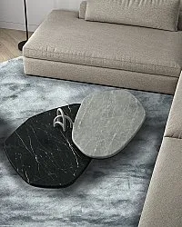 Tapete redondo - Jodhpur Special Luxury Edition (azul/cinza)