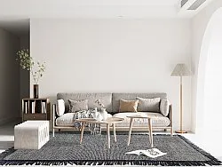 Tapete de lã - Pike (preto)