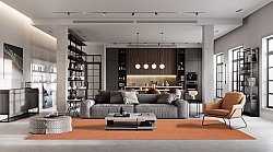 Tapete para interior e exterior - Monsanto (laranja)