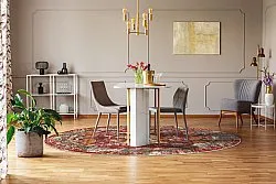 Tapete redondo - Idri (vermelho/multicolorido)