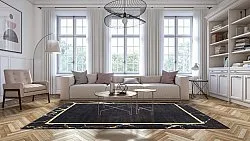 Tapete Wilton - Cerasia (preto/dourado)