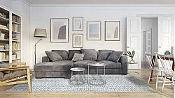 Tapete Wilton - Sevgi (cinza/branco)