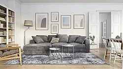 Tapete Wilton - Santi (cinza escuro/branco)