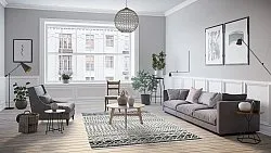 Tapete Wilton - Ovada (preto/branco)