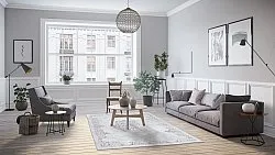 Tapete Wilton - Santi (cinza claro)