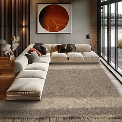 Tapetes felpudos - Alba Natural Cotton Shaggy (bege)