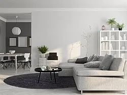 Tapetes redondos - Antuco (cinza escuro)