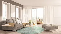 Tapetes redondos - Aranga Super Soft Fur (verde)