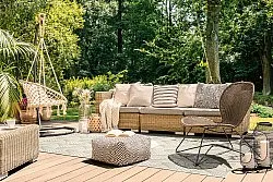 Tapete para interior e exterior - Beau (amarelo)