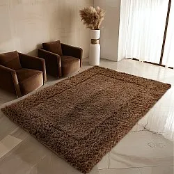 Tapetes felpudos - Aline Natural Cotton Shaggy (marrom)